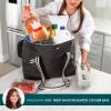 imageRachael Ray Insulated Thermal Canvas Tote IvoryBlack