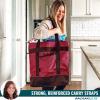 imageRachael Ray Jumbo Chillout Thermal Tote Insulated Soft Sided Cooler BagBurgundy