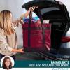 imageRachael Ray Jumbo Chillout Thermal Tote Insulated Soft Sided Cooler BagBurgundy