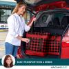 imageRachael Ray Jumbo Chillout Thermal Tote Insulated Soft Sided Cooler BagRed Buffalo