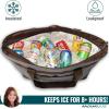 imageRachael Ray Jumbo Chillout Thermal Tote Insulated Soft Sided Cooler BagSea Salt Gray