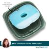imageRachael Ray Soup ampamp Sandwich Container For Lunch Hot Soup Lunch Container For Adults Reusable Soup Bowl With Container For Sandwich or Toppings Includes Removable Ice Pack Hot or Cold Food StorageDeluxe Salad Set  Green
