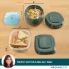 imageRachael Ray Soup ampamp Sandwich Container For Lunch Hot Soup Lunch Container For Adults Reusable Soup Bowl With Container For Sandwich or Toppings Includes Removable Ice Pack Hot or Cold Food StorageSoup  Sandwich Set  Green