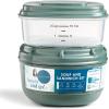 imageRachael Ray Soup ampamp Sandwich Container For Lunch Hot Soup Lunch Container For Adults Reusable Soup Bowl With Container For Sandwich or Toppings Includes Removable Ice Pack Hot or Cold Food StorageSoup  Sandwich Set  Green