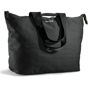 imageFit ampamp Fresh Large Beach Bag for Women  Extra Large Travel Tote With PocketsBlack