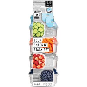 imageFit ampamp Fresh Stak Pak Set 6 Piece Plastic New Multicolored6 Piece Set