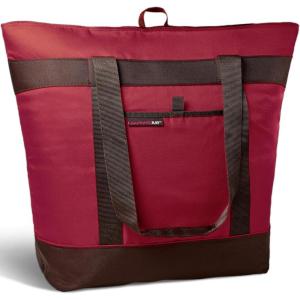 imageRachael Ray Jumbo Chillout Thermal Tote Insulated Soft Sided Cooler BagBurgundy