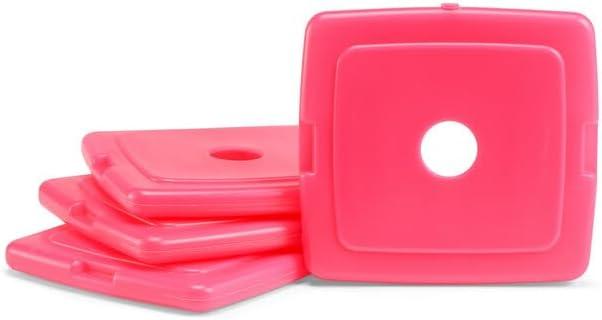 imageCool Coolers by Fit  Fresh Reusable ampamp LongLasting Slim Ice Packs Cold Packs for Cooler Flat ice Packs for Lunch Bags Cooler Accessories for Lunchboxes Camping Beach Lunch ampamp Work 12PK PinkPink 12 PK