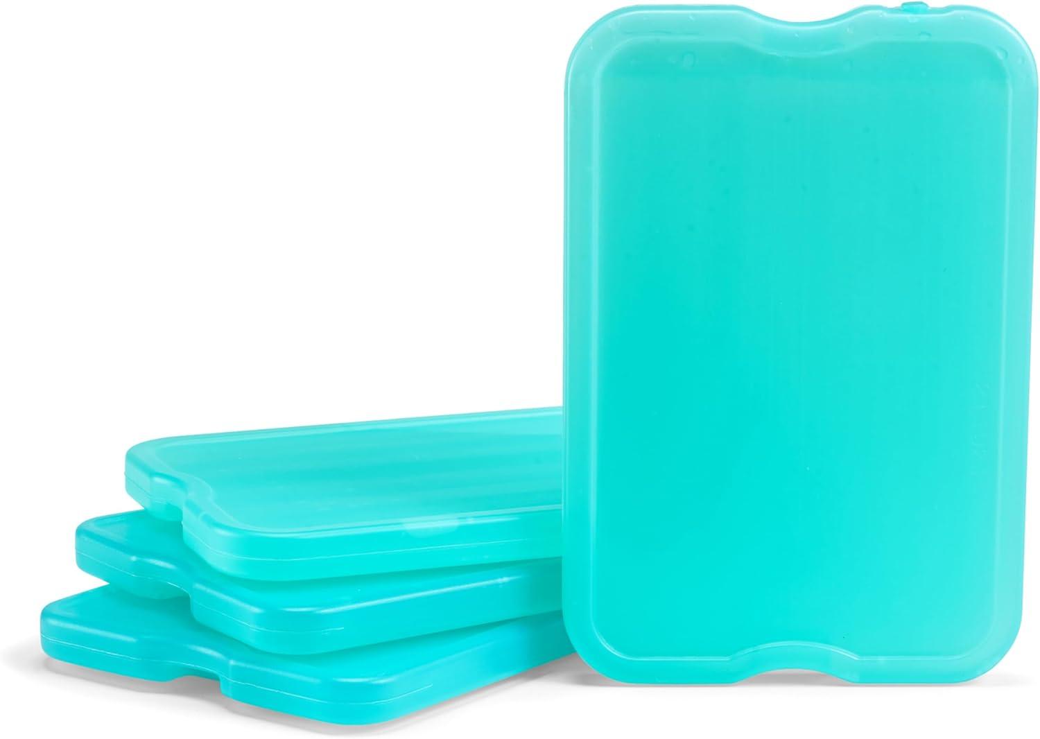 imageCool Coolers by Fit  Fresh Reusable ampamp LongLasting XL Slim Ice Packs Cold Packs for Lunch Boxes Ice Packs for Lunch Bags Cooler Accessories for Camping Beach Lunch and Work 8PK GreenGreen 8 PK