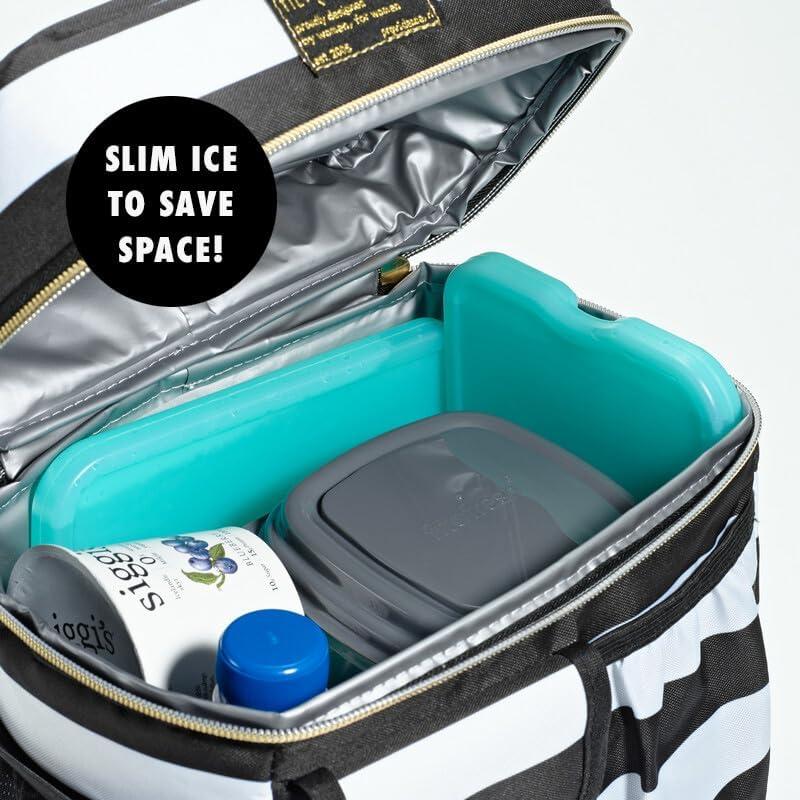 imageCool Coolers by Fit  Fresh Reusable ampamp LongLasting XL Slim Ice Packs Cold Packs for Lunch Boxes Ice Packs for Lunch Bags Cooler Accessories for Camping Beach Lunch and Work 8PK GreenGreen 8 PK