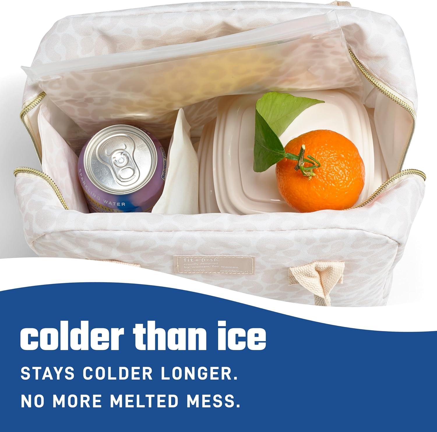 imageCool Coolers by Fit ampamp Fresh 2 Pack Soft Ice Flexible Stretch Nylon Reusable Ice Packs for Lunch Boxes ampamp Coolers Unicorn StripeIvory Feline Fine
