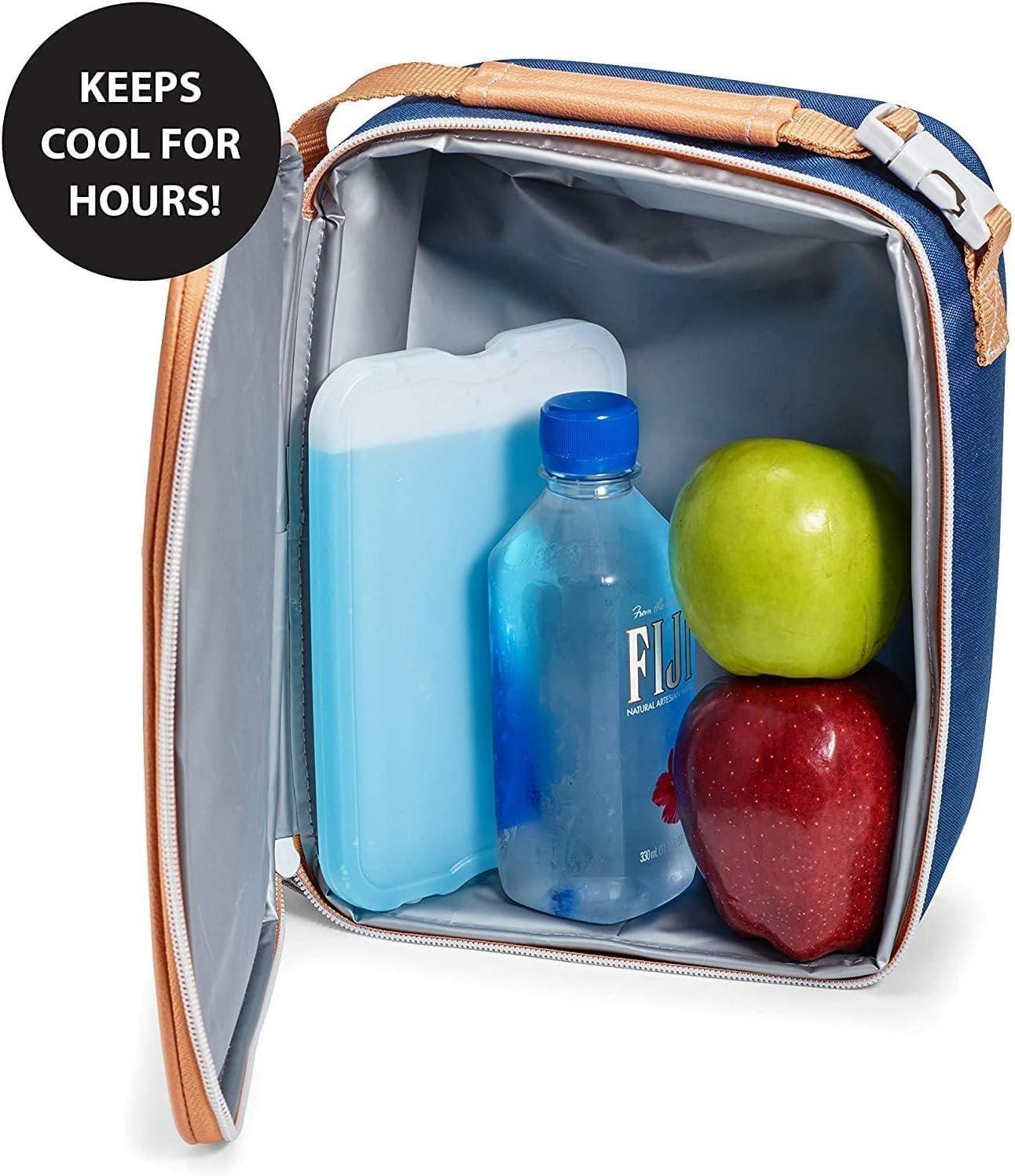 imageCool Coolers by Fit ampamp Fresh 4 Pack XL Slim Ice Packs Quick Freeze Space Saving Reusable Ice Packs for Lunch Boxes or Coolers PinkMulticolor 4 PK