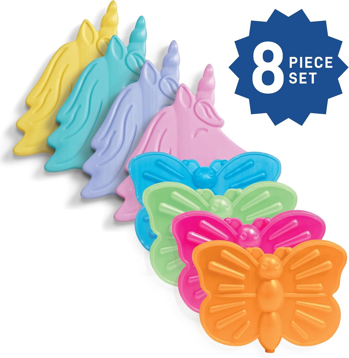 imageFit ampamp Fresh Cool Coolers Kids Lunch Box Ice Packs Slim Ice Packs for Lunch Bags Lunch Ice Packs ReusableMulticolored 8 Pack UnicornButterfly Unicorn