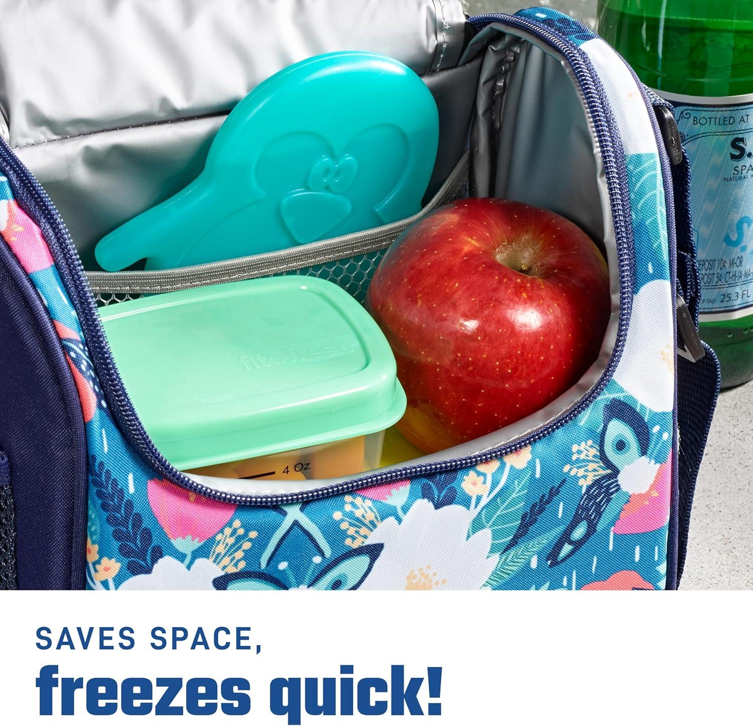 imageFit ampamp Fresh Cool Coolers Kids Lunch Box Ice Packs Slim Ice Packs for Lunch Bags Lunch Ice Packs ReusableMulticolored 8 Pack UnicornPenguin Unicorn