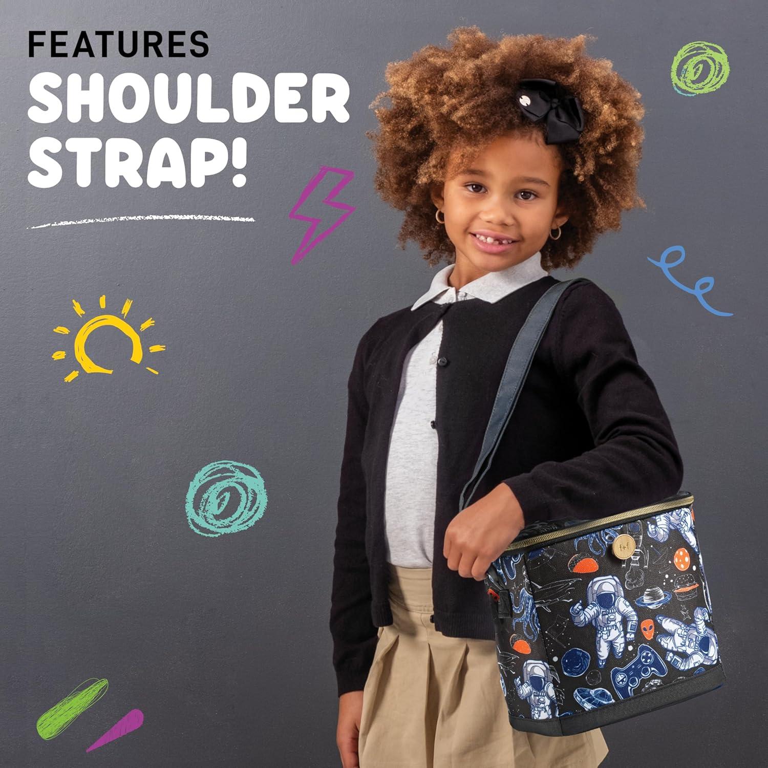imageFit ampamp Fresh Dinosaur Insulated Lunch Box BPAFree Leakproof Water Resistant Large Capacity Thermal Insulation Reusable Snack Bags Durable PolyesterAstronaut