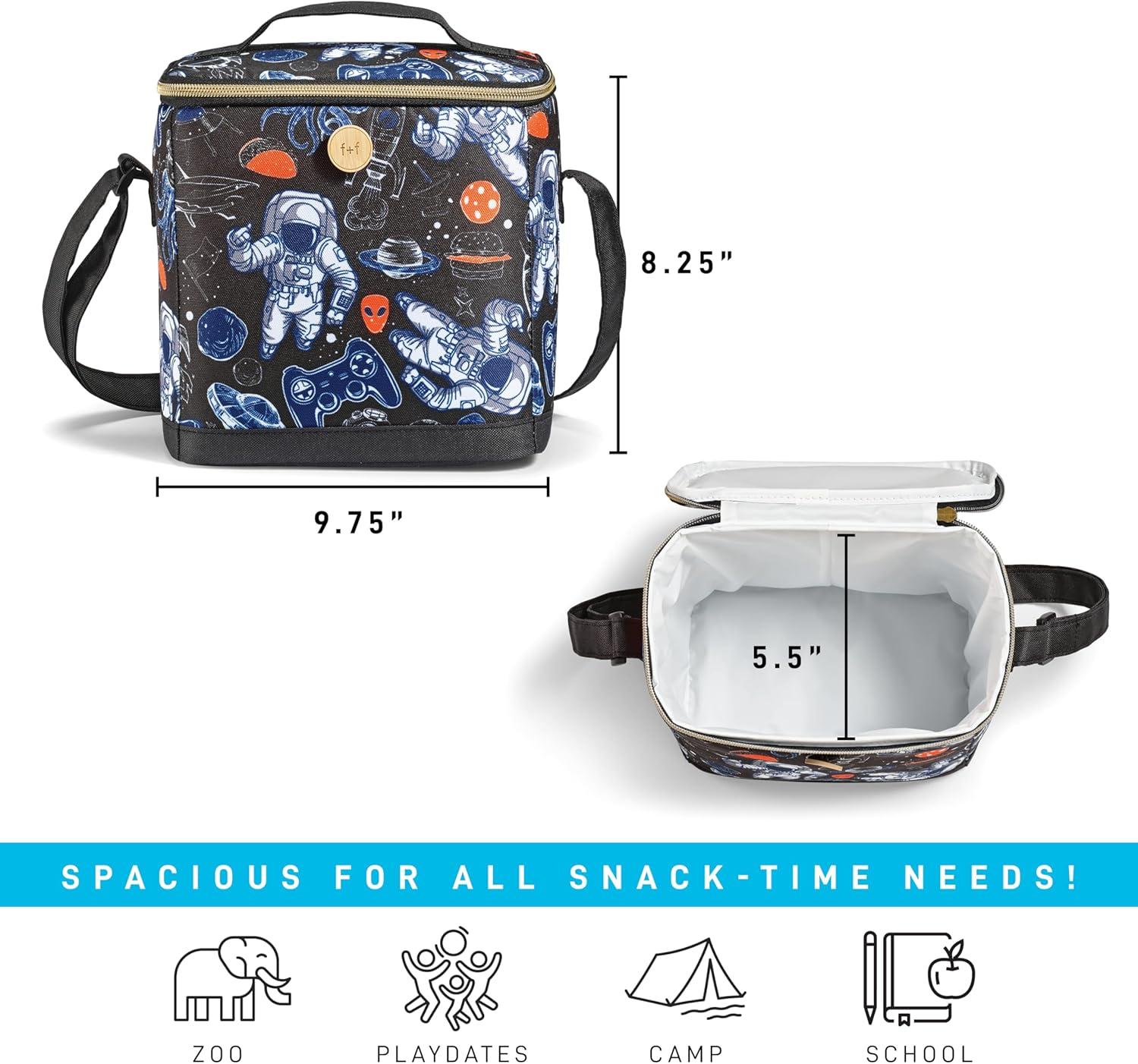 imageFit ampamp Fresh Dinosaur Insulated Lunch Box BPAFree Leakproof Water Resistant Large Capacity Thermal Insulation Reusable Snack Bags Durable PolyesterAstronaut