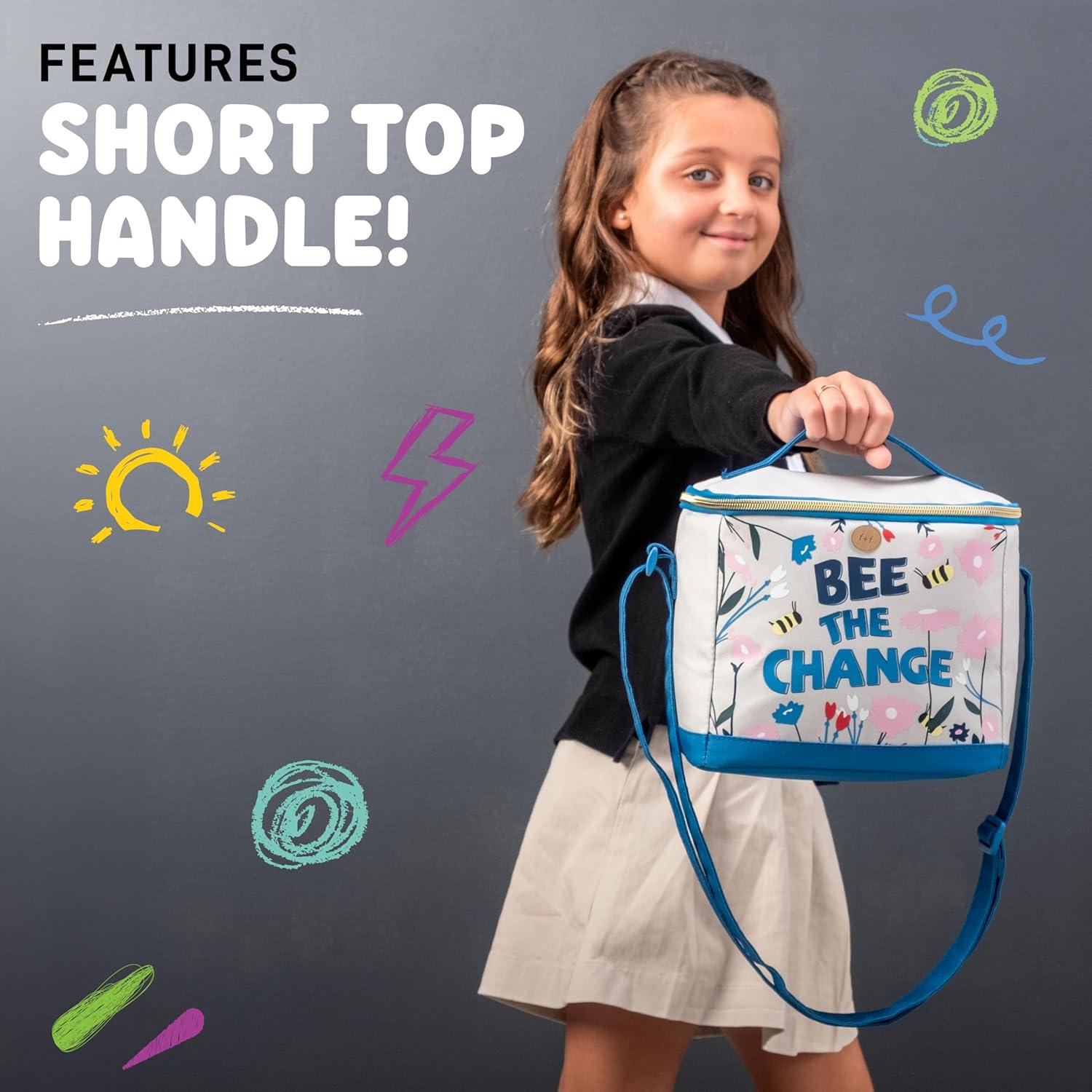 imageFit ampamp Fresh Dinosaur Insulated Lunch Box BPAFree Leakproof Water Resistant Large Capacity Thermal Insulation Reusable Snack Bags Durable PolyesterBee The Change