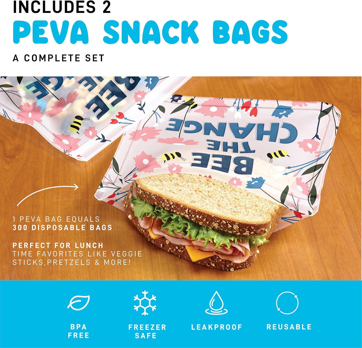 imageFit ampamp Fresh Dinosaur Insulated Lunch Box BPAFree Leakproof Water Resistant Large Capacity Thermal Insulation Reusable Snack Bags Durable PolyesterBee The Change