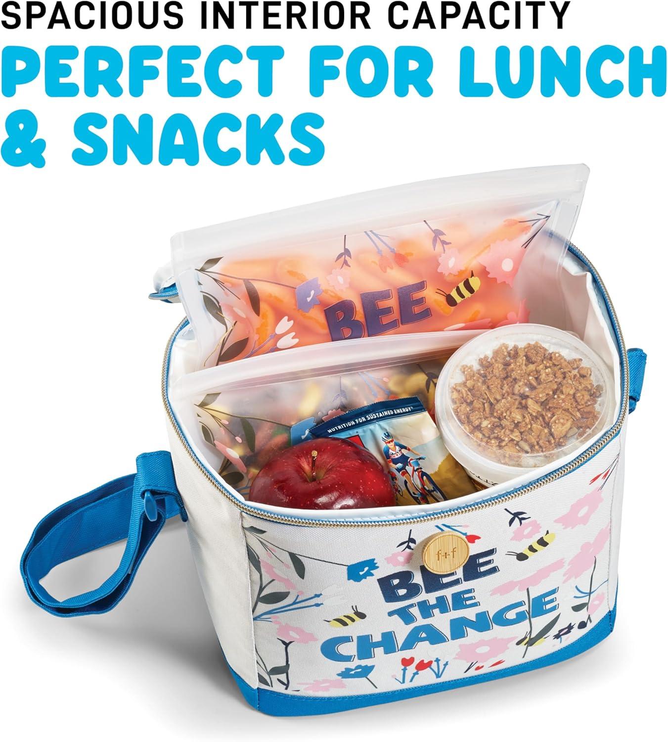 imageFit ampamp Fresh Dinosaur Insulated Lunch Box BPAFree Leakproof Water Resistant Large Capacity Thermal Insulation Reusable Snack Bags Durable PolyesterBee The Change