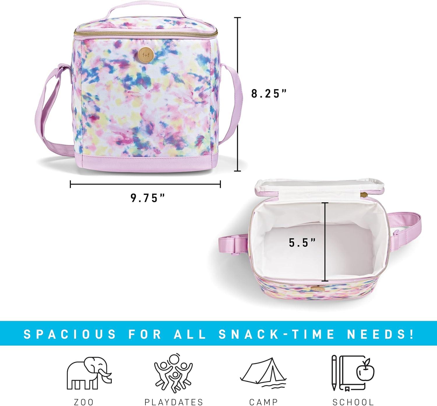 imageFit ampamp Fresh Dinosaur Insulated Lunch Box BPAFree Leakproof Water Resistant Large Capacity Thermal Insulation Reusable Snack Bags Durable PolyesterTie Dye