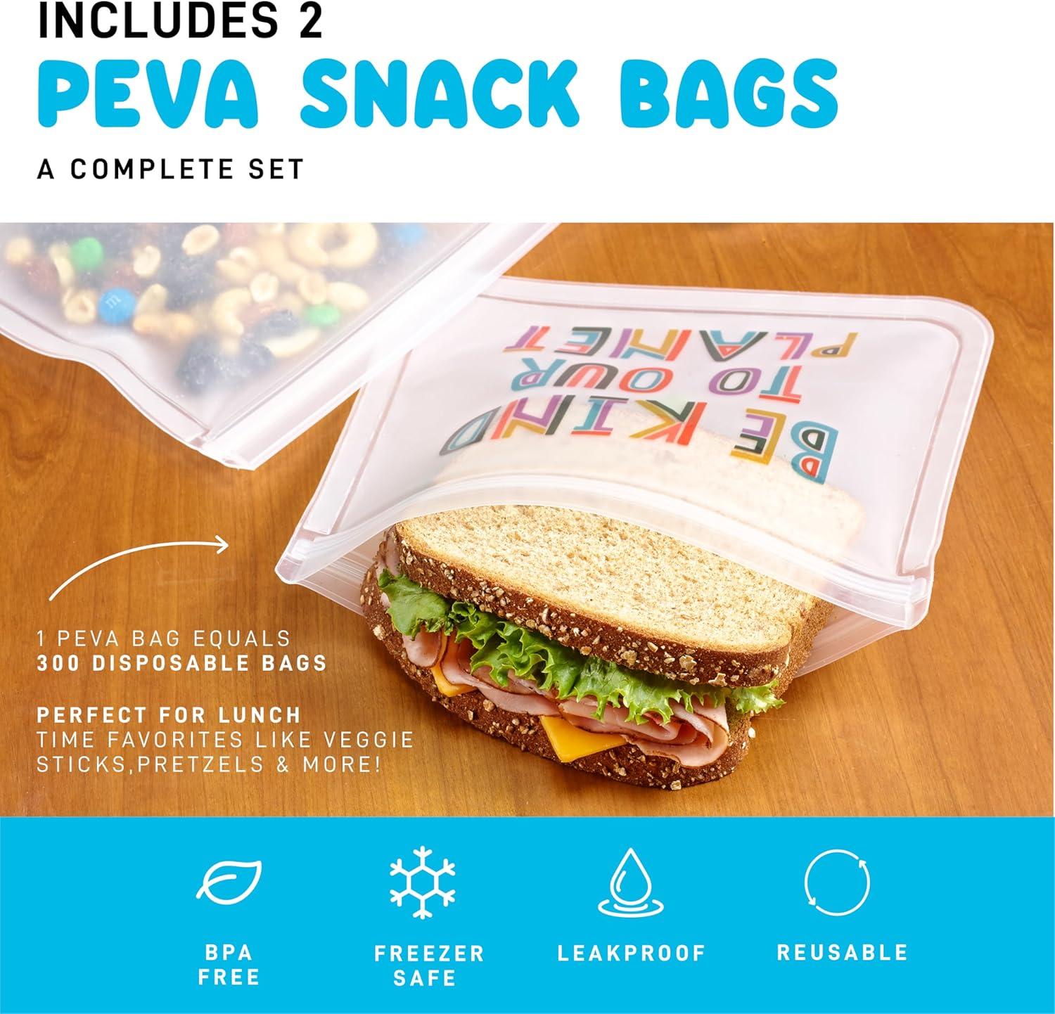 imageFit ampamp Fresh Dinosaur Insulated Lunch Box BPAFree Leakproof Water Resistant Large Capacity Thermal Insulation Reusable Snack Bags Durable PolyesterBe Kind