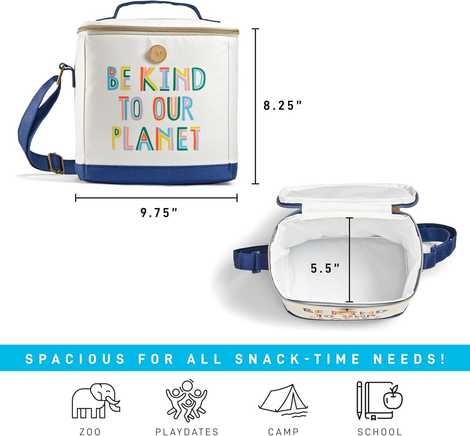 imageFit ampamp Fresh Dinosaur Insulated Lunch Box BPAFree Leakproof Water Resistant Large Capacity Thermal Insulation Reusable Snack Bags Durable PolyesterBe Kind