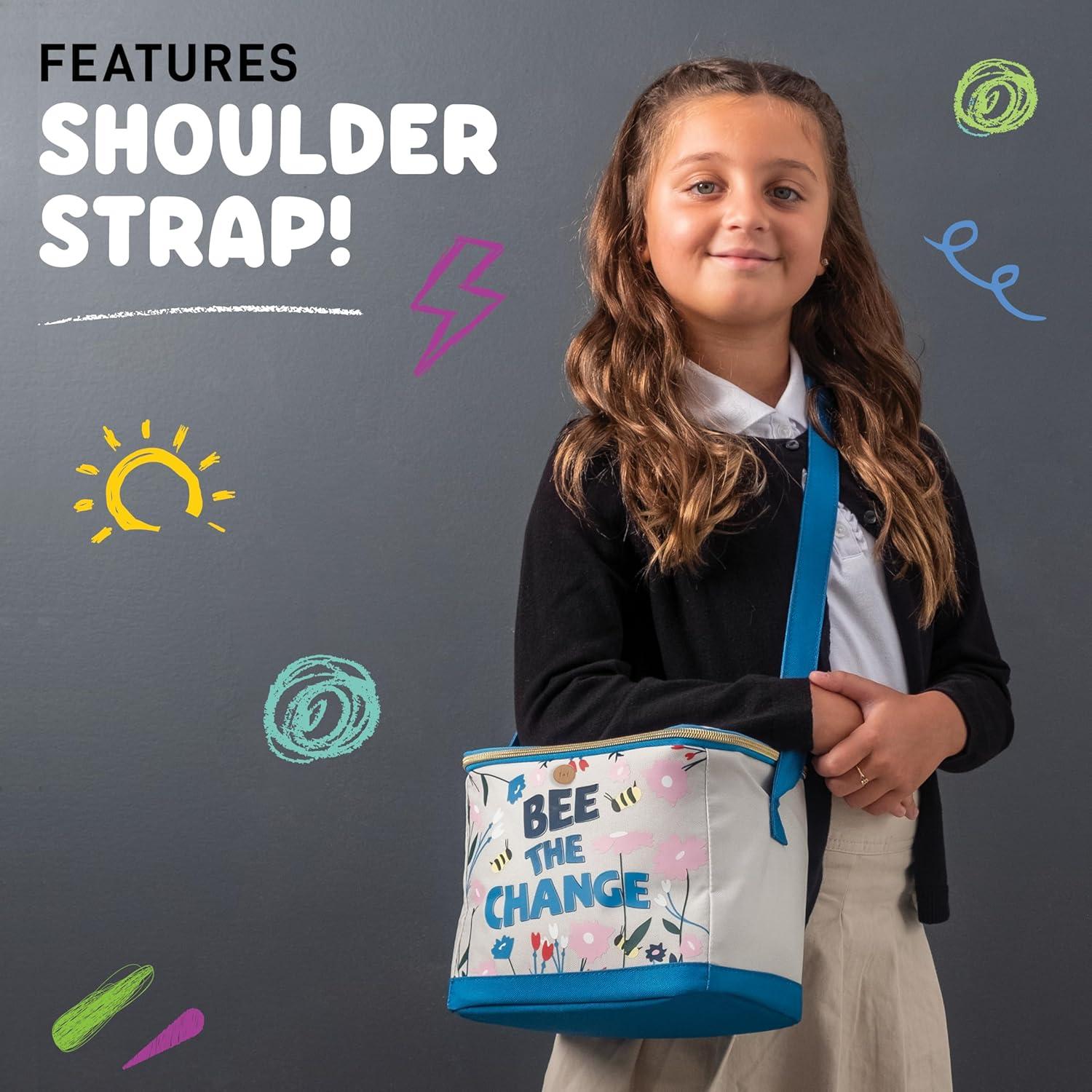 imageFit ampamp Fresh Dinosaur Insulated Lunch Box BPAFree Leakproof Water Resistant Large Capacity Thermal Insulation Reusable Snack Bags Durable PolyesterBee The Change