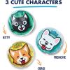 imageCool Coolers Boo Boo Flexible Gel Ice Pack 4x4 Reusable Cold Compress for Minor Injuries 3 Pack DinoAssorted Characters