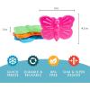 imageCool Coolers Kids Lunch Box Ice Packs Slim Ice Packs for Lunch Bags ReusableMulticolored 4 Pack DinosaurButterfly