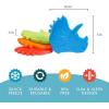 imageCool Coolers Kids Lunch Box Ice Packs Slim Ice Packs for Lunch Bags ReusableMulticolored 4 Pack DinosaurDinosaur
