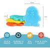 imageCool Coolers Kids Lunch Box Ice Packs Slim Ice Packs for Lunch Bags ReusableMulticolored 4 Pack DinosaurPenguin