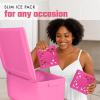 imageCool Coolers XL Fashion Icicles by Fit  Fresh 4pk Ice Pack Sticks for Coolers Freezer Packs for Lunchboxes Pearl WhiteHot Pink  Large 3PK