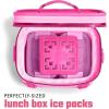 imageCool Coolers XL Fashion Icicles by Fit  Fresh 4pk Ice Pack Sticks for Coolers Freezer Packs for Lunchboxes Pearl WhiteHot Pink  Large 3PK