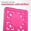 imageCool Coolers XL Fashion Icicles by Fit  Fresh 4pk Ice Pack Sticks for Coolers Freezer Packs for Lunchboxes Pearl WhiteHot Pink  Large 3PK