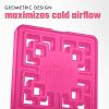 imageCool Coolers XL Fashion Icicles by Fit  Fresh 4pk Ice Pack Sticks for Coolers Freezer Packs for Lunchboxes Pearl WhiteHot Pink  XLarge 2PK