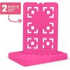 imageCool Coolers XL Fashion Icicles by Fit  Fresh 4pk Ice Pack Sticks for Coolers Freezer Packs for Lunchboxes Pearl WhiteHot Pink  XLarge 2PK