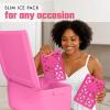 imageCool Coolers XL Fashion Icicles by Fit  Fresh 4pk Ice Pack Sticks for Coolers Freezer Packs for Lunchboxes Pearl WhiteHot Pink  XLarge 2PK