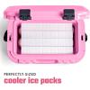 imageCool Coolers XL Fashion Icicles by Fit  Fresh 4pk Ice Pack Sticks for Coolers Freezer Packs for Lunchboxes Pearl WhitePearl White  Cooler Icicles 4PK