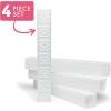 imageCool Coolers XL Fashion Icicles by Fit  Fresh 4pk Ice Pack Sticks for Coolers Freezer Packs for Lunchboxes Pearl WhitePearl White  Cooler Icicles 4PK