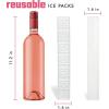 imageCool Coolers XL Fashion Icicles by Fit  Fresh 4pk Ice Pack Sticks for Coolers Freezer Packs for Lunchboxes Pearl WhitePearl White  Cooler Icicles 4PK