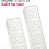 imageCool Coolers XL Fashion Icicles by Fit  Fresh 4pk Ice Pack Sticks for Coolers Freezer Packs for Lunchboxes Pearl WhitePearl White  Cooler Icicles 4PK
