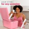 imageCool Coolers XL Fashion Icicles by Fit  Fresh 4pk Ice Pack Sticks for Coolers Freezer Packs for Lunchboxes Pearl WhitePearl White  Cooler Icicles 4PK