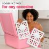imageCool Coolers XL Fashion Icicles by Fit  Fresh 4pk Ice Pack Sticks for Coolers Freezer Packs for Lunchboxes Pearl WhitePearl White  Cooler Size 2PK