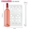 imageCool Coolers XL Fashion Icicles by Fit  Fresh 4pk Ice Pack Sticks for Coolers Freezer Packs for Lunchboxes Pearl WhitePearl White  Cooler Size 2PK