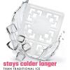 imageCool Coolers XL Fashion Icicles by Fit  Fresh 4pk Ice Pack Sticks for Coolers Freezer Packs for Lunchboxes Pearl WhitePearl White  Cooler Size 2PK