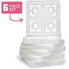 imageCool Coolers XL Fashion Icicles by Fit  Fresh 4pk Ice Pack Sticks for Coolers Freezer Packs for Lunchboxes Pearl WhitePearl White  Large  6PK