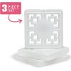 imageCool Coolers XL Fashion Icicles by Fit  Fresh 4pk Ice Pack Sticks for Coolers Freezer Packs for Lunchboxes Pearl WhitePearl White  Large 3PK