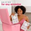 imageCool Coolers XL Fashion Icicles by Fit  Fresh 4pk Ice Pack Sticks for Coolers Freezer Packs for Lunchboxes Pearl WhitePearl White  XLarge 2PK