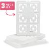 imageCool Coolers XL Fashion Icicles by Fit  Fresh 4pk Ice Pack Sticks for Coolers Freezer Packs for Lunchboxes Pearl WhitePearl White  XLarge 3PK