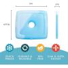 imageCool Coolers by Fit  Fresh Reusable ampamp LongLasting Slim Ice Packs Cold Packs for Lunch Boxes Ice Packs for Lunch Bags Pink 8 PackClear Blue
